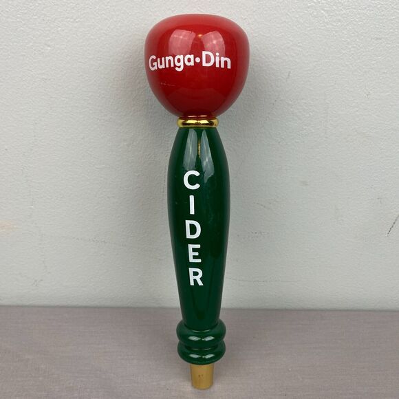 St. Julian Winery Gunga Din cider tap handle Green 10.5" pub man cave‎ she shed - Picture 1 of 9